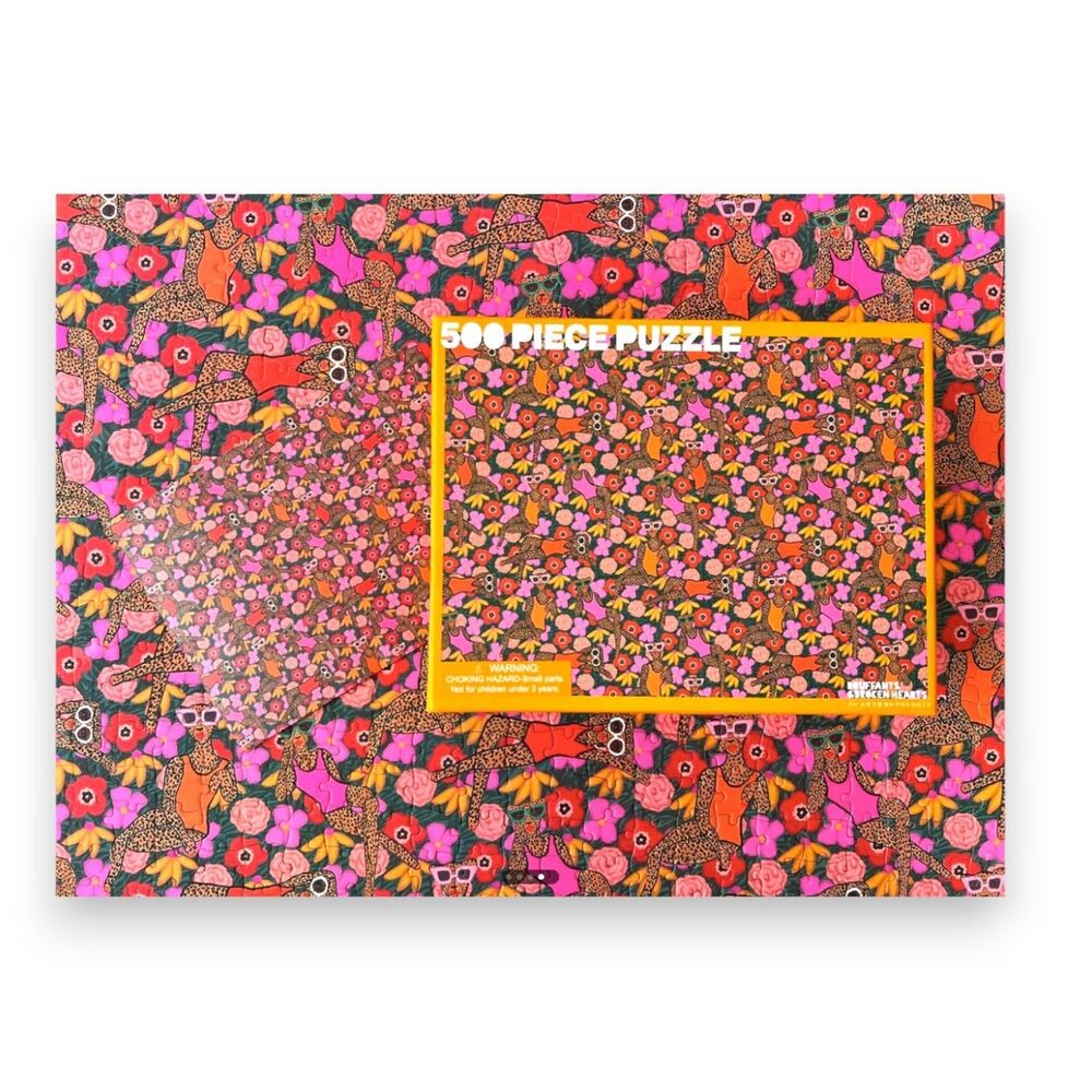 Kendra Dandy x Anthropologie Tropics Puzzle-500pc-Bouffants & Broken Hearts